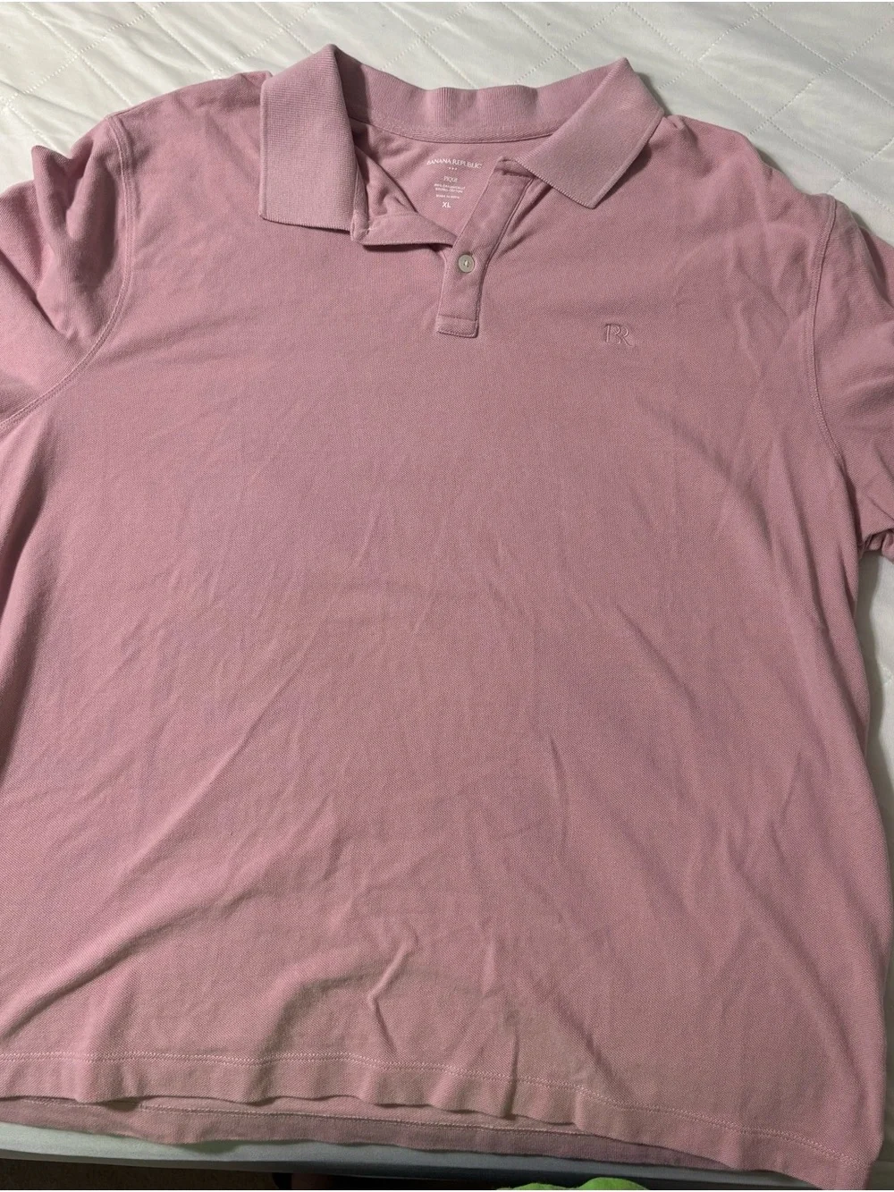 Banana Republic Men's Pink Polo Shirt